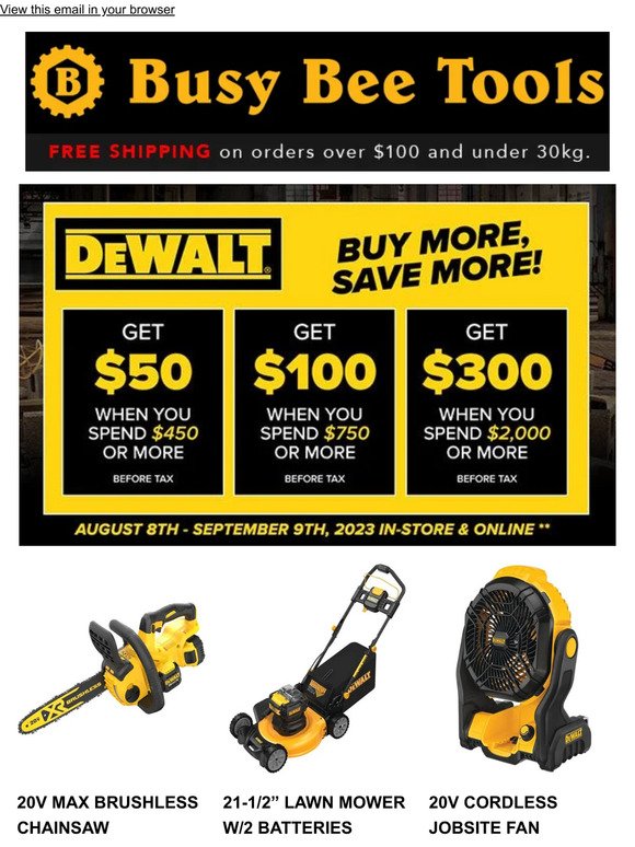 First-Ever: DeWalt Buy More, Save More Now On!
