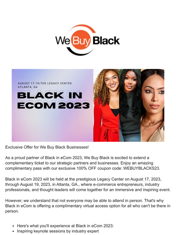 Black In Ecom 2023 in Atlanta! 🙌🏾