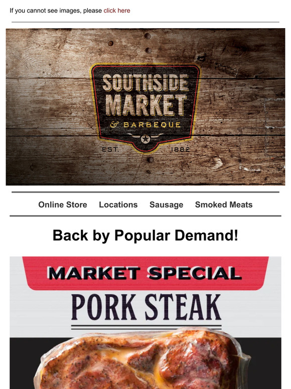 *MARKET SPECIAL* - Pork Steak