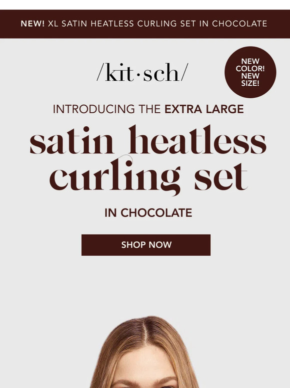 Something (extra) BIG is here! Meet the NEW XL Heatless Curling Set 😍