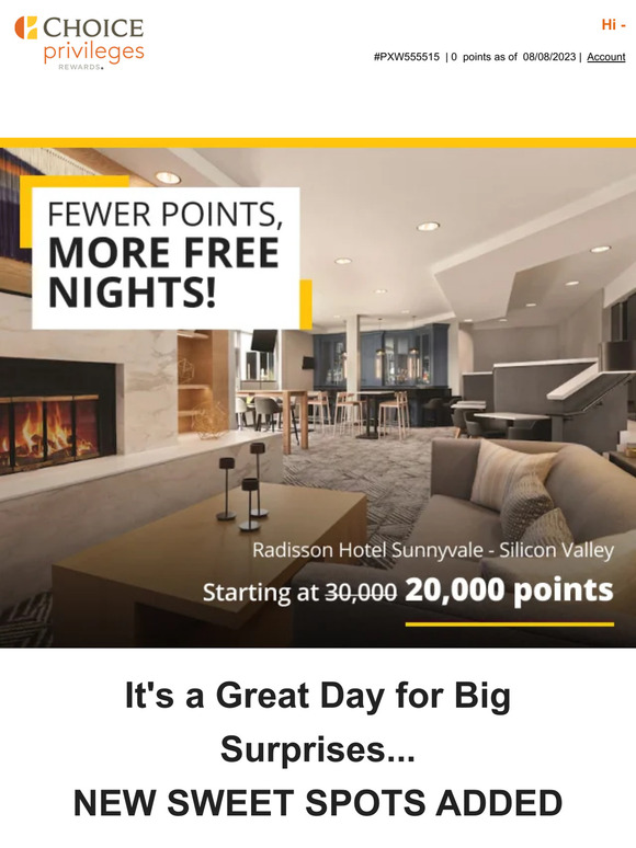 SURPRISE 🎁 New Free Night Sweet Spots Added!
