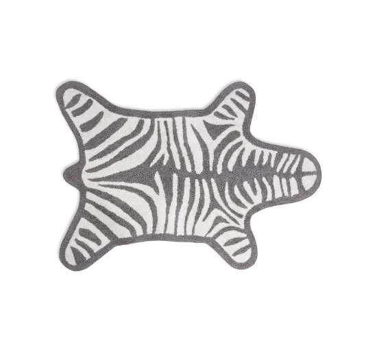 Zebra badrumsmatta grå/vit