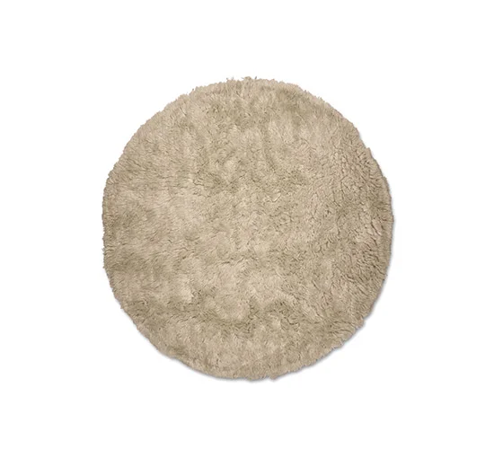 Cloudy matta rund beige