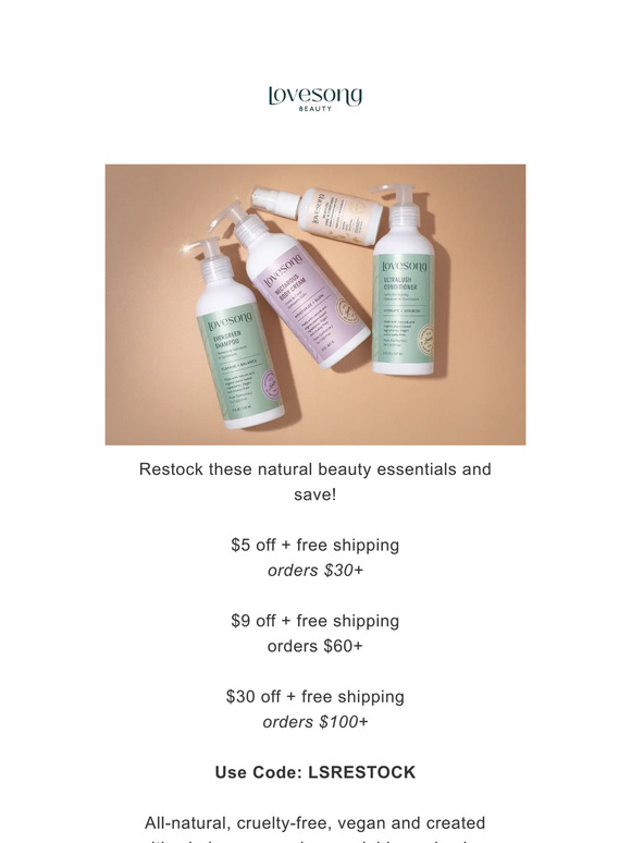 Lovesong Restock