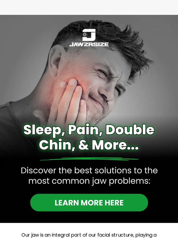 Jawzrsize Common issues from your jaw... Milled