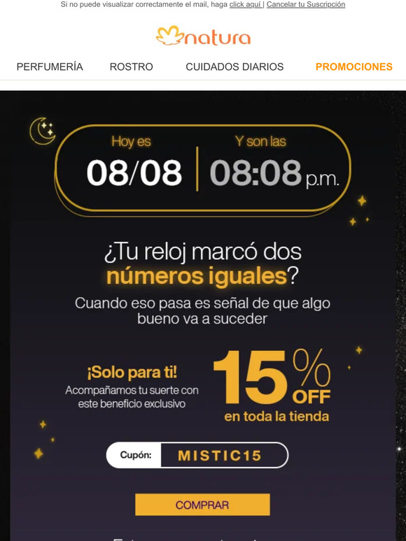 🔮 Hoy es 08/08 y son las 08:08 p.m. 🔮