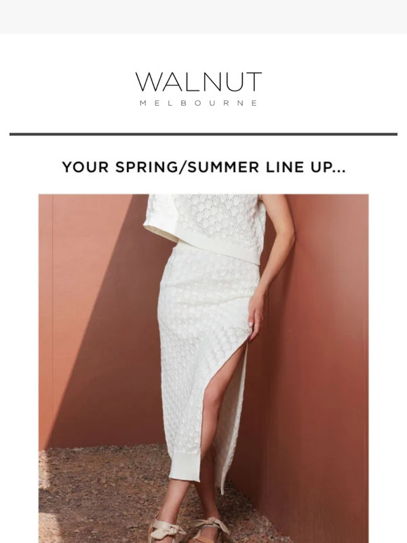 Walnut Melbourne Your spring/summer footwear line up... Milled