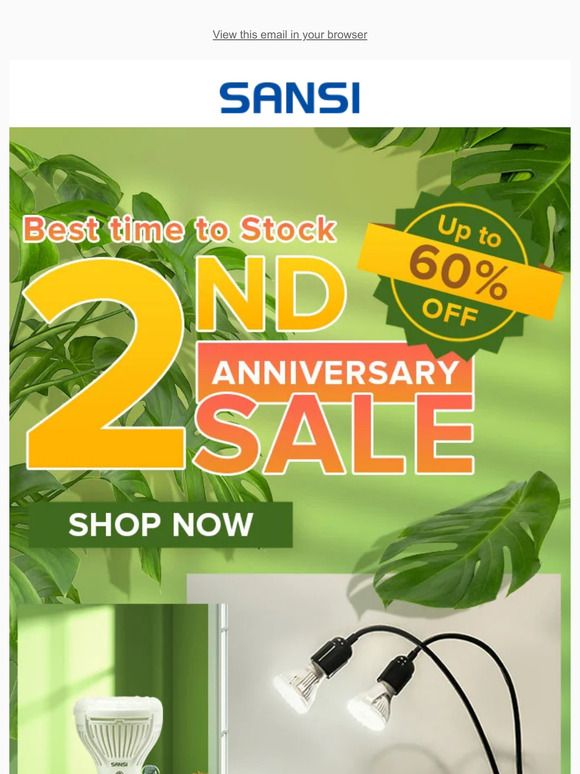 SANSI LED LIGHTING INC. Say Hello to 2Nd Anniversary!👋 Milled