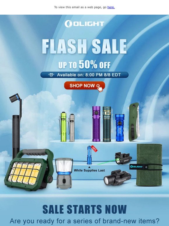 UP TO 50% OFF | Flash Sale Starts Now!