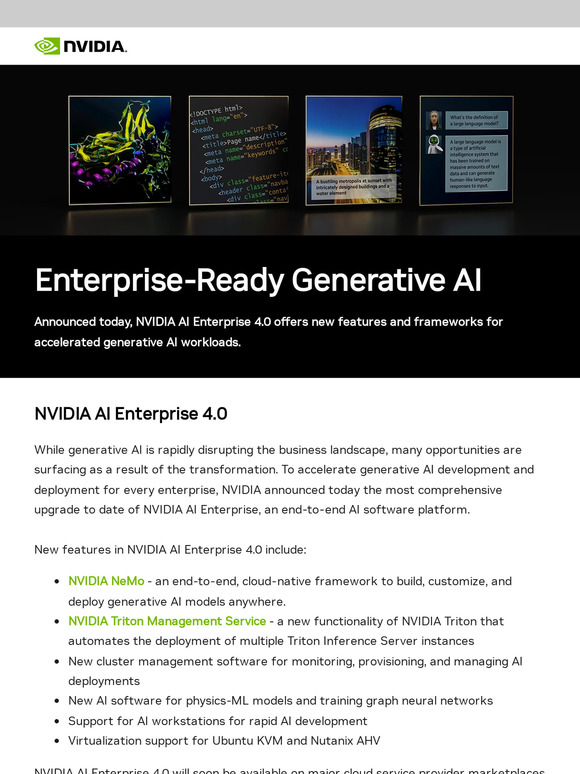 Nvidia: Generative AI For Every Enterprise | Milled