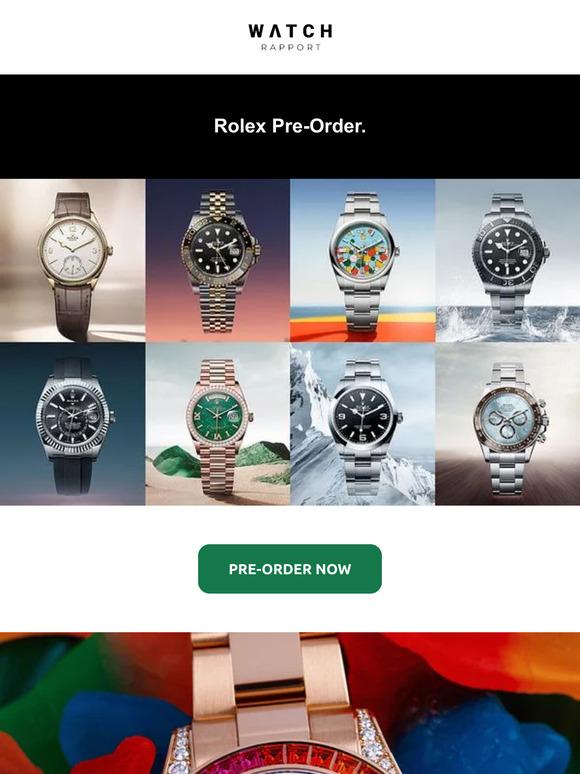 Pre order rolex best sale