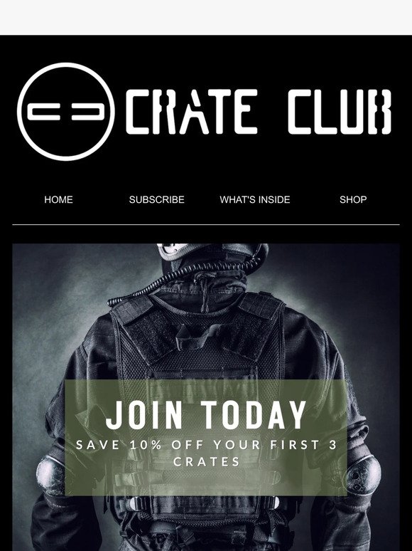 Unlock 10% Savings on Your First 3 Crates!