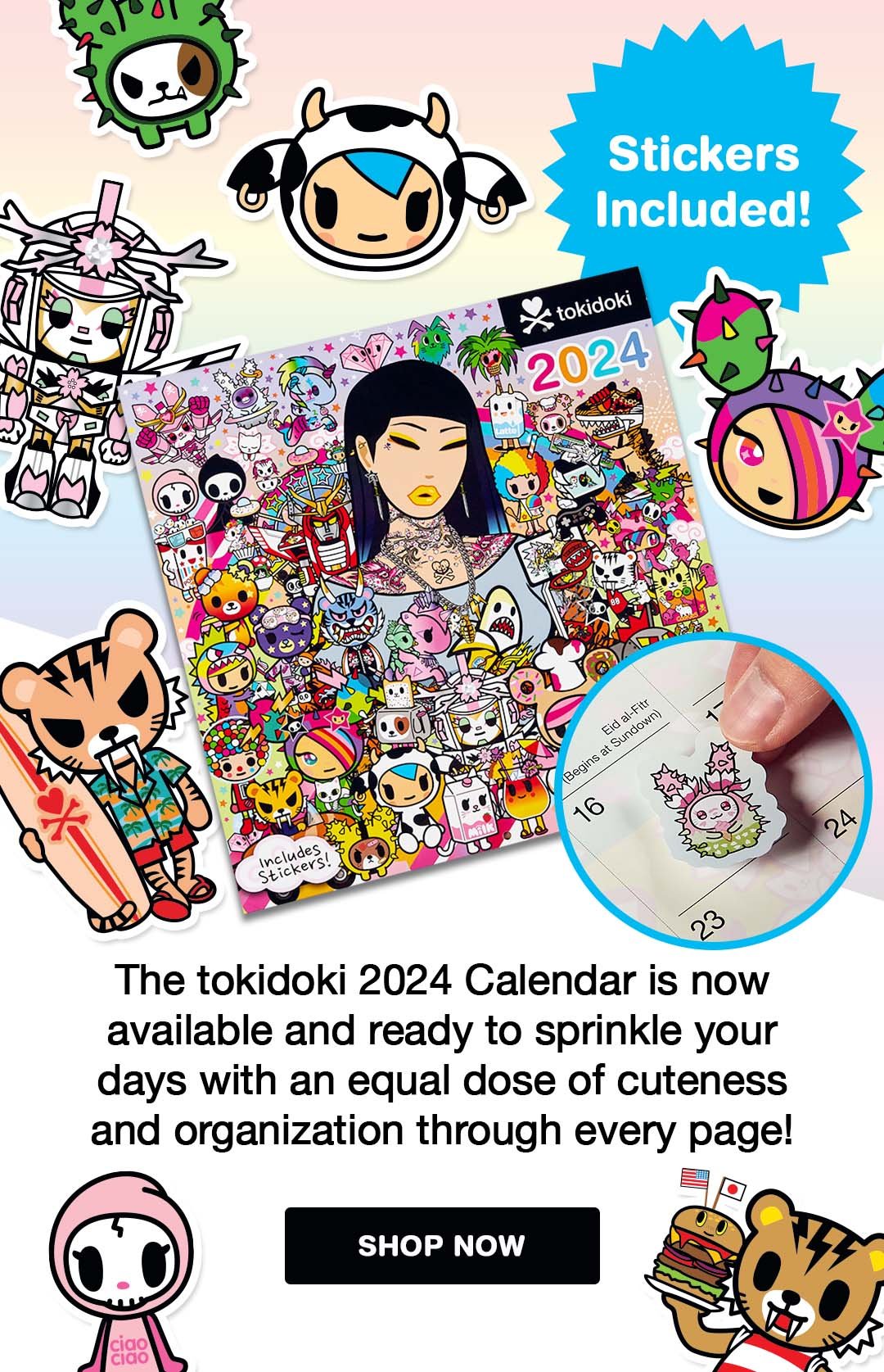 tokidoki tokidoki 2024 Wall Calendar NOW AVAILABLE! Milled