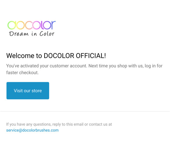 Customer account confirmation