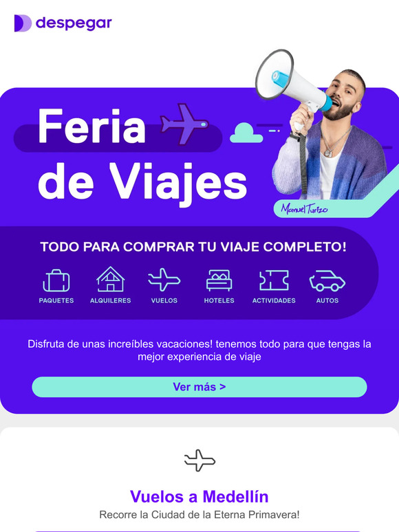 ¡Aprovecha la Feria de viajes en Despegar! 🧳