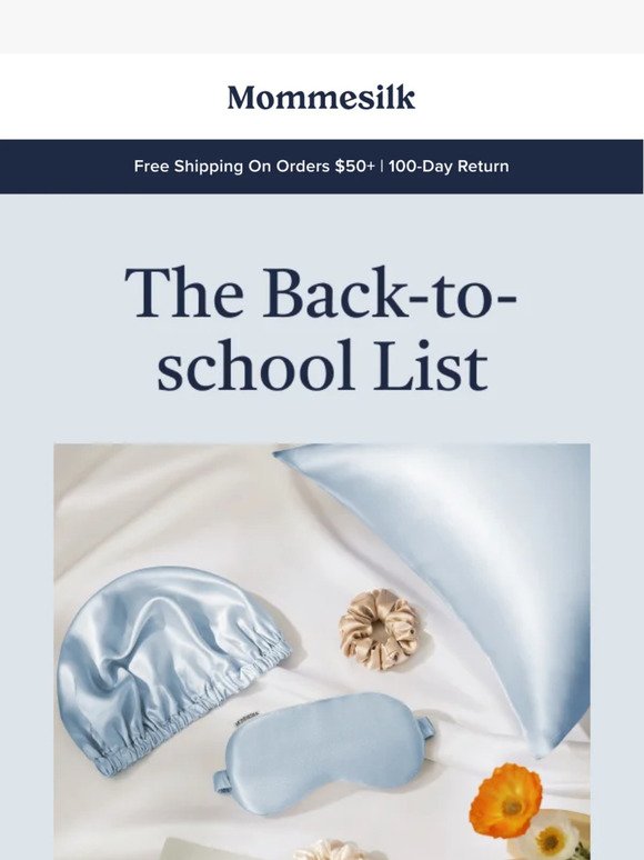 The back-to-school list