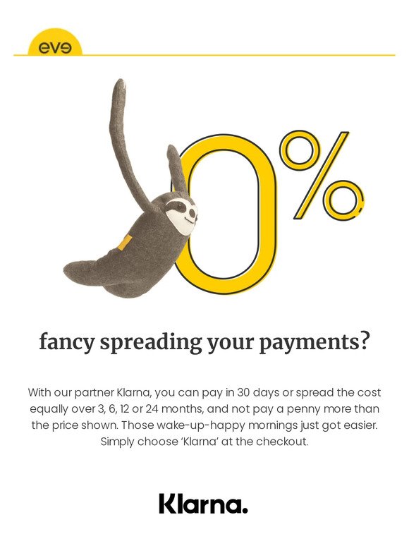 spread your payments with Klarna