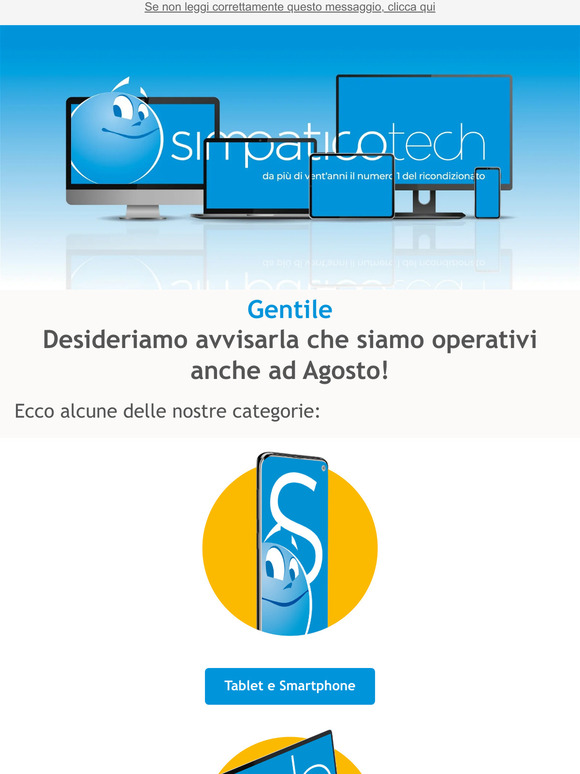 Siamo opertaivi anche ad Agosto!