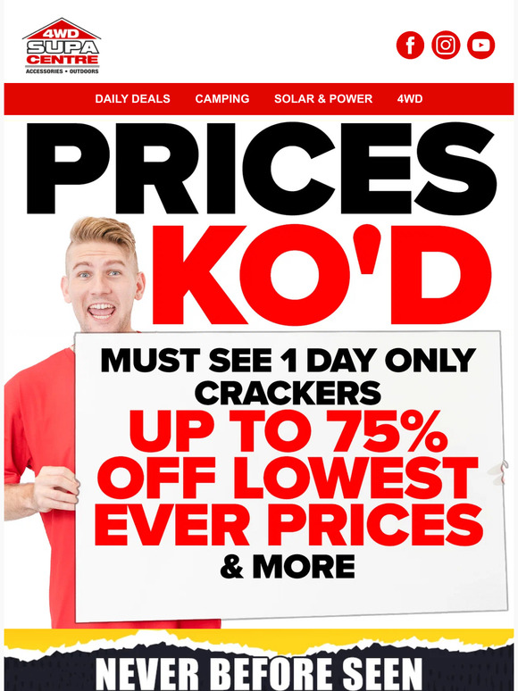 4WD Supacentre Never Before Seen Bargains Big Daddy Deluxe 149