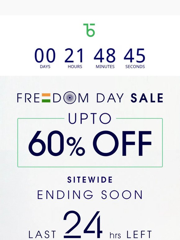 LAST 24hrs Left ⏰ of 🇮🇳 Freedom Sale 🇮🇳
