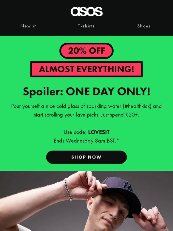 20% off almost everything!! 🥹