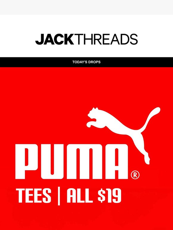 Deals to Pounce On: New PUMA Tees All $19 + $40 Off Ltd Ed. G-SHOCKS