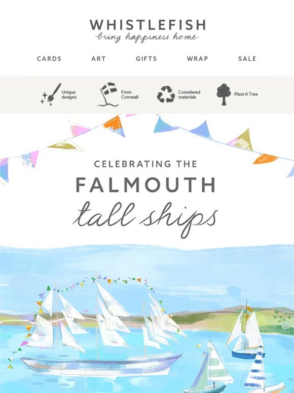 The Tall Ships have set sail for Falmouth!⛵
