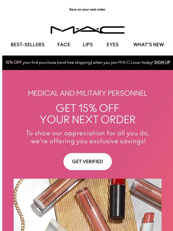 Exclusive: 15% OFF for Medical and Military personnel!