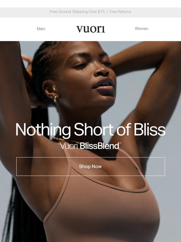 Vuori, Introducing Vuori BlissBlend™. We've engineered our newest legging  and bra with Vuori BlissBlend™, an innovative new fabric that d
