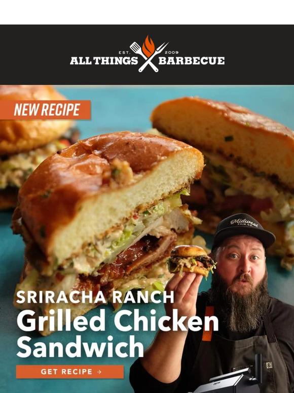 All Things Barbecue New Recipe! Sriracha Ranch Grilled Chicken