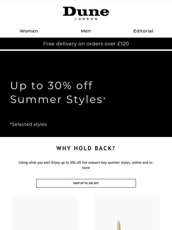 Dune The hottest summer styles are now Milled