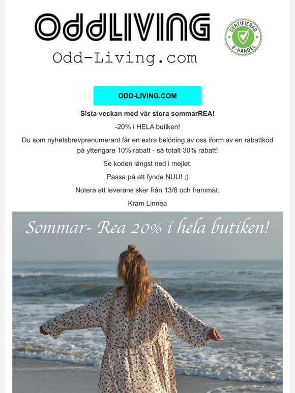 SommarREA + Rabattkod!  😀