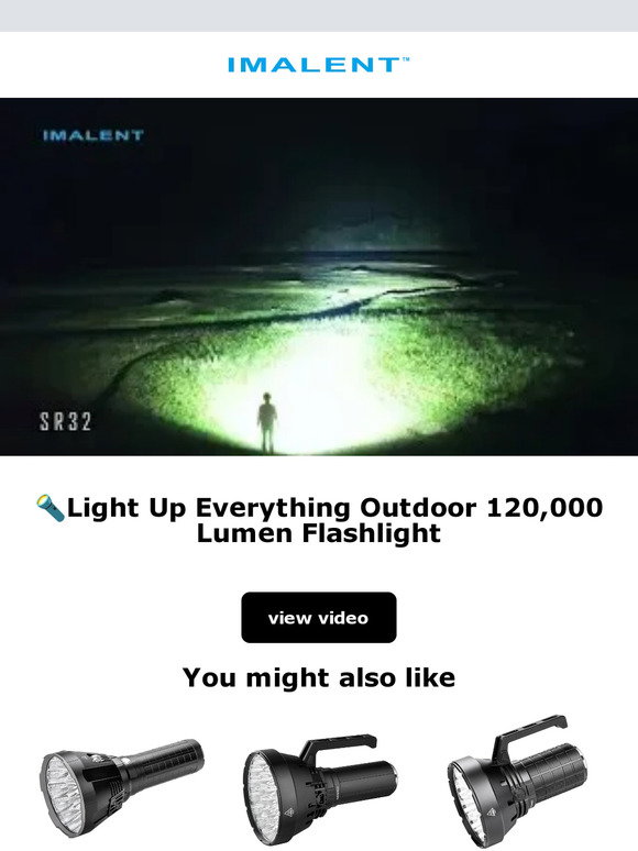 Imalent SR32 120000 Lumen Super Bright Flashlight