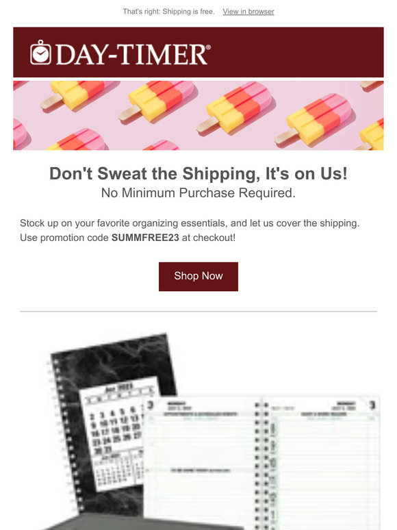 We're celebrating summer with FREE SHIPPING!