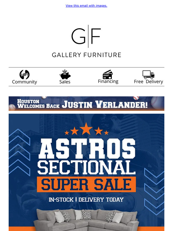 Gallery Furniture Astros Sectional Super Sale is Heating Up 🔥 Milled