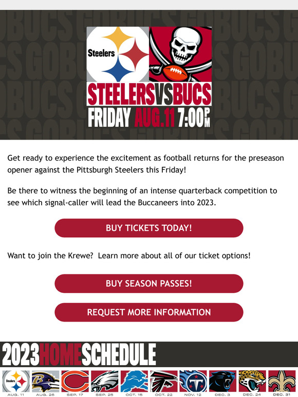 Buccaneers Official Online Store: Buy your tickets for today's 50/50 raffle