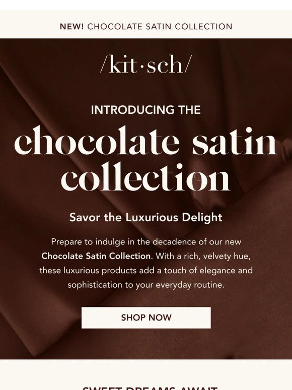 Chocolate Bliss for Your Beauty Rest: Introducing Our NEW Satin Pillowcase