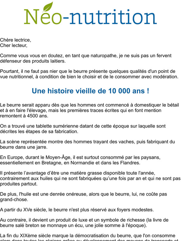 Cellinnov FR: Le Beurre, Bon Ou Mauvais Pour La Santé ? | Milled