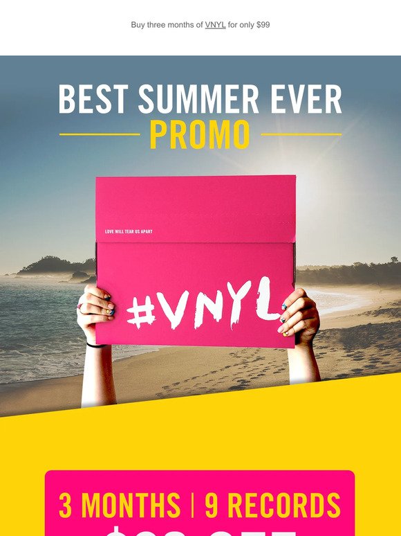 best vinyl summer VNYL offer 🌞