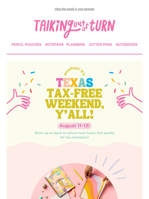 It's Tax Free Weekend, Y'all!