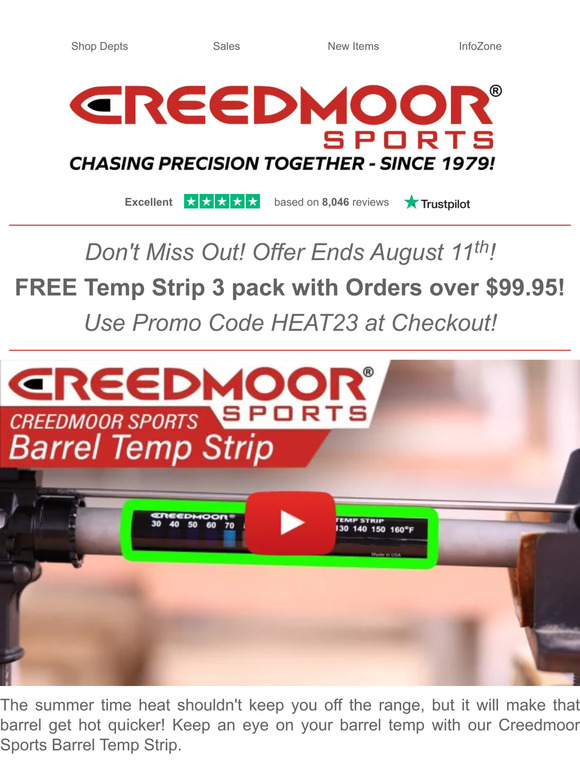 Creedmoor Sports FREE 3 PACK of the Creedmoor Sports Barrel Temp