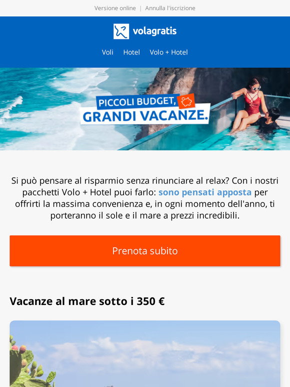 Piccoli budget, grandi vacanze.