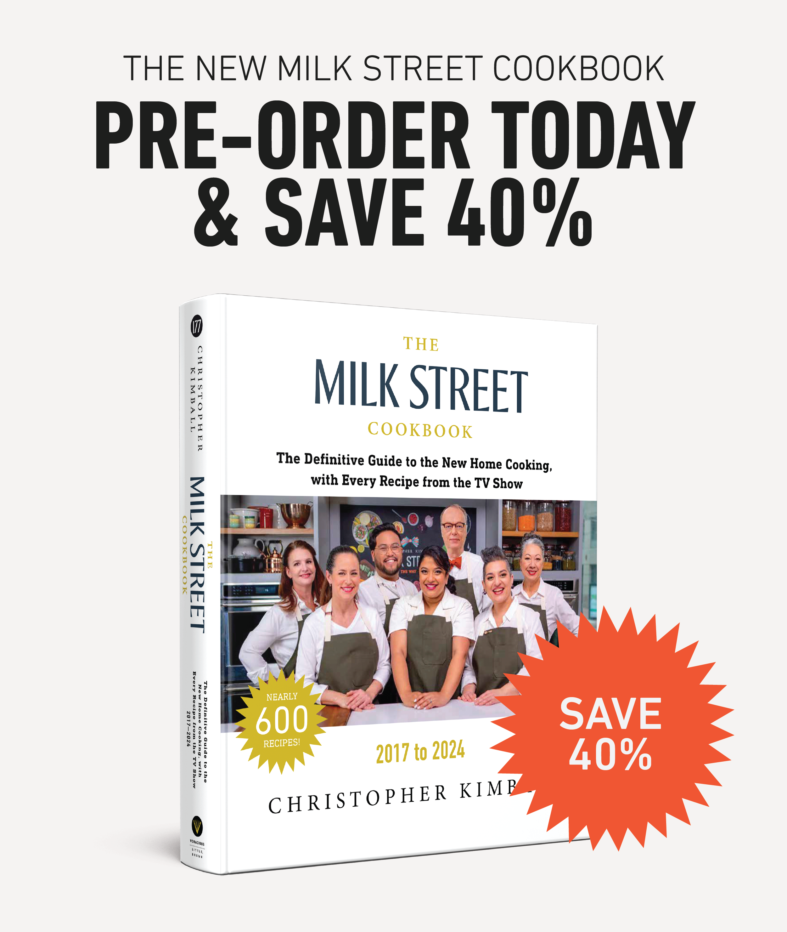 Milk Street Kitchen Get 40 off PreOrder the New Milk Street