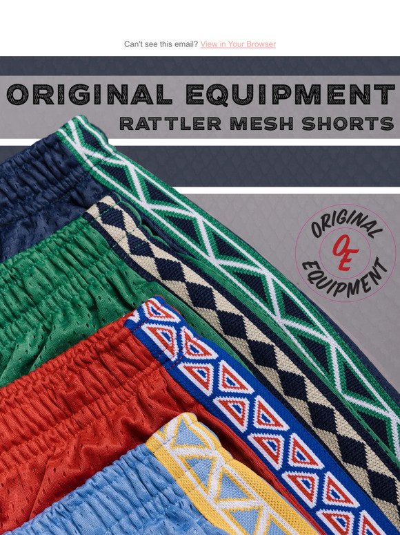 New Rattler Mesh Shorts 🐍 🔥