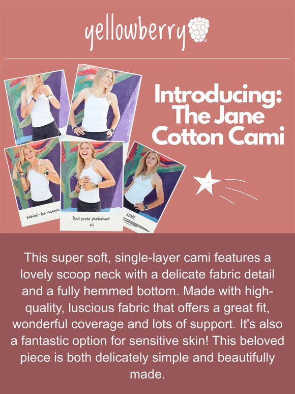 JUST DROPPED: All New Cotton Cami!