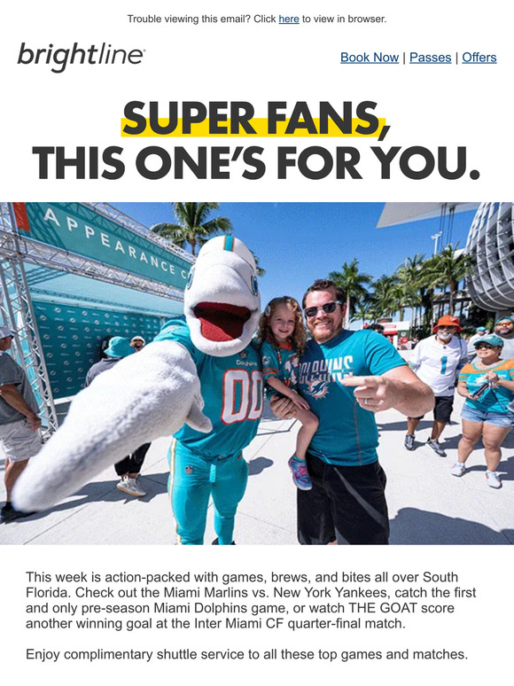 Super fan says Marlins and Brightline make good family outing