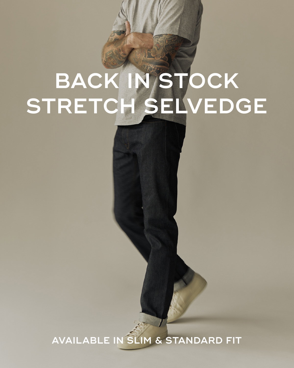 Slim Stretch Indigo Selvedge Denim – Shockoe Atelier