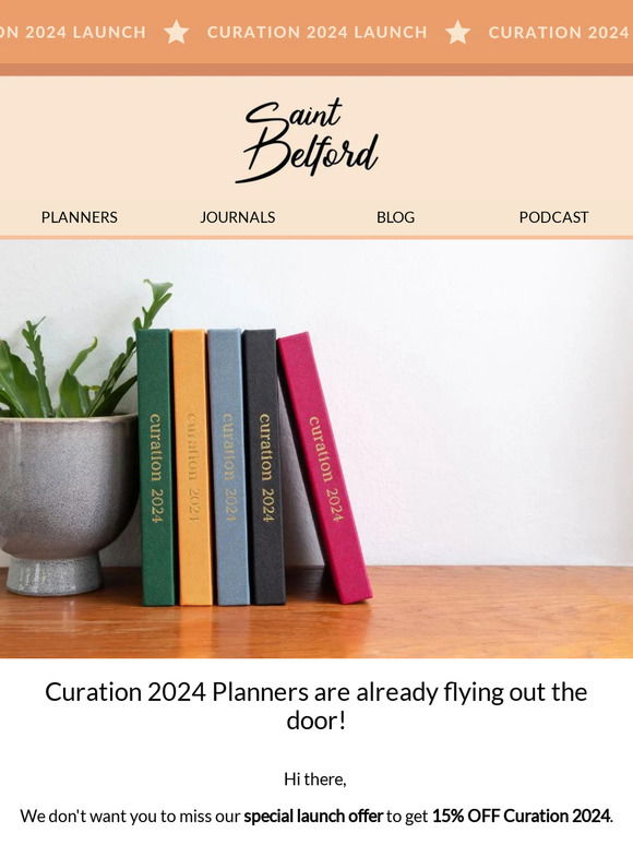 Curation 2024 Planner - Saint Belford