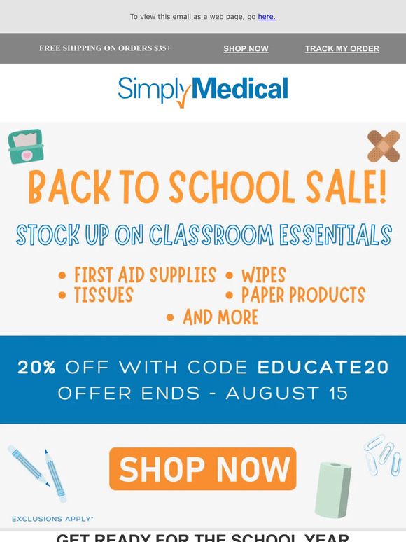 Gear Up for School with Simply Medical's Back-to-School Sale!