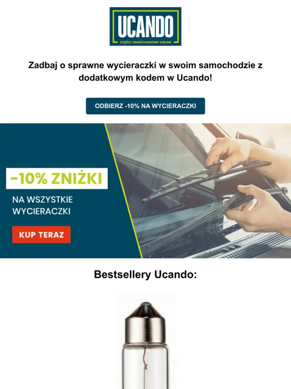 ✅ -10% na wycieraczki do Twojego samochodu w Ucando.pl